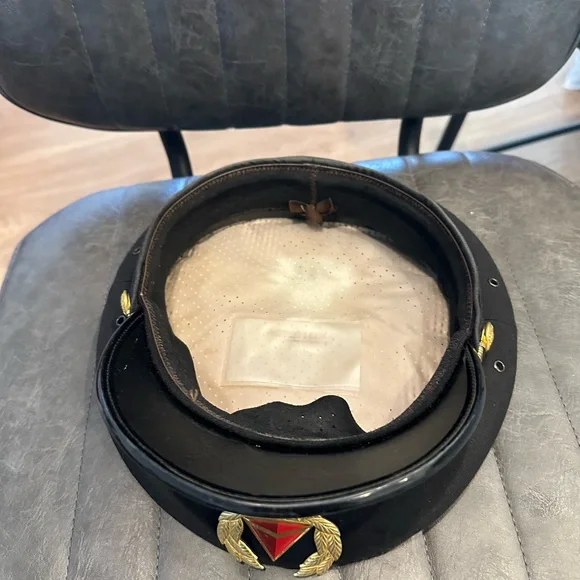 Delta Black and Gold Captain's Hat - Picture 3 of 4